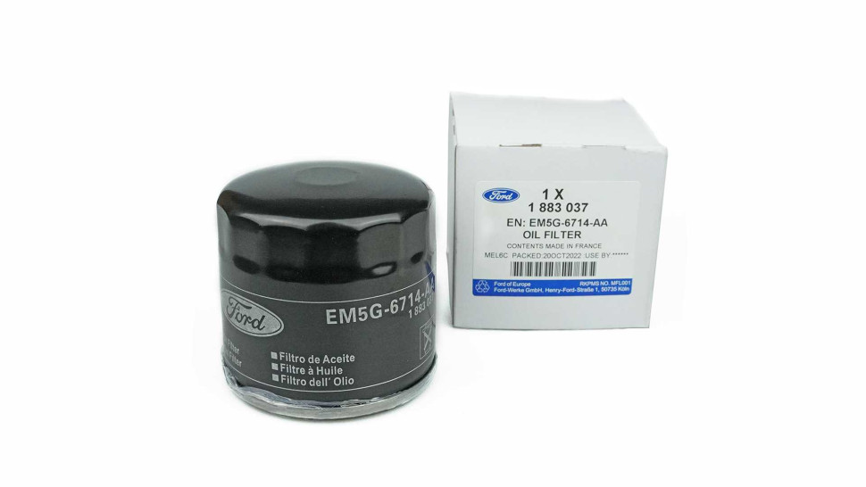 Ford Фильтр масляный Focus II/III CB4/8 04/11-16/04 C-Max1-2, Mondeo, Fiesta, Galaxy 1.3-2.3 92 (1883037) [70053091] на Автозапчасти Автозапчасти